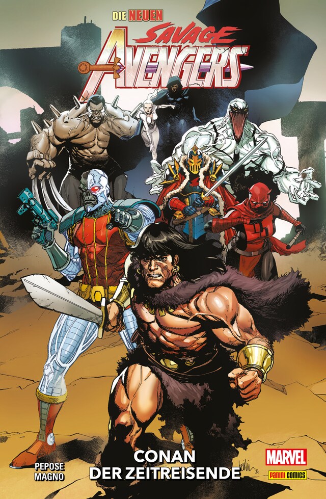 Buchcover für DIE NEUEN SAVAGE AVENGERS 1, CONAN DER ZEITREISENDE