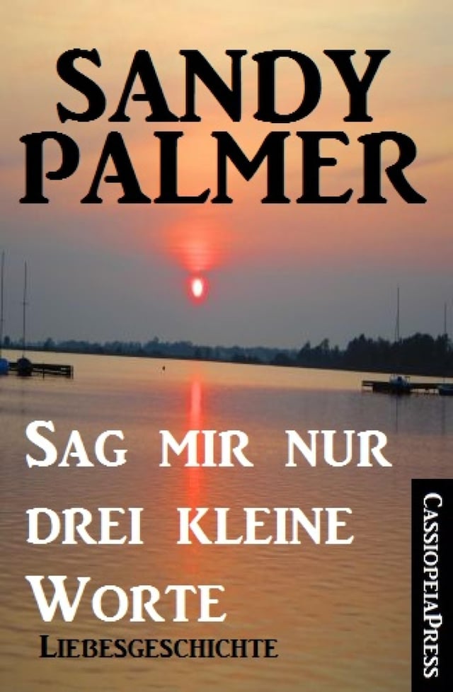 Book cover for Sag mir nur drei kleine Worte: Liebesgeschichte