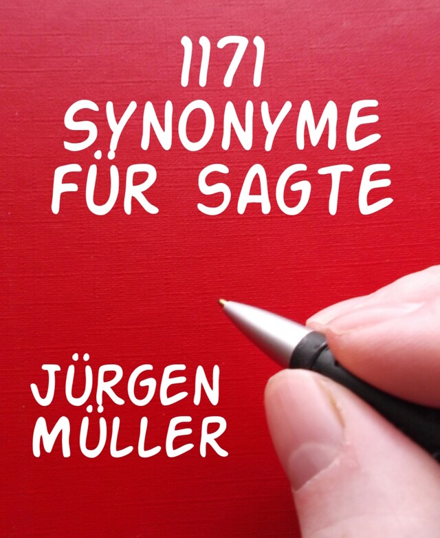 Buchcover für 1171 Synonyme für sagte