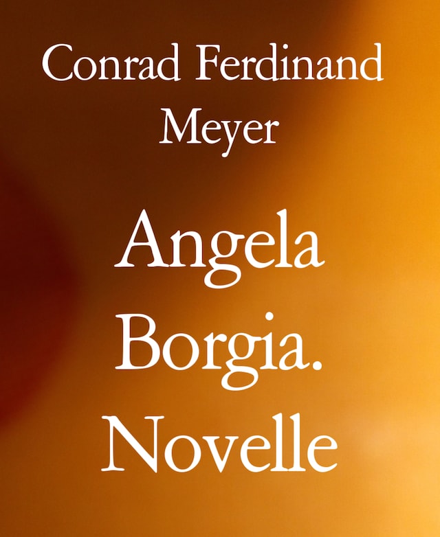 Book cover for Angela Borgia. Novelle