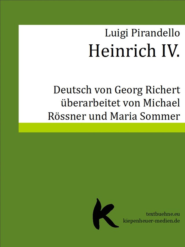 Portada de libro para HEINRICH IV.