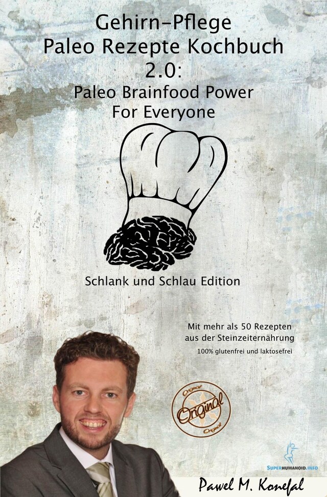 Buchcover für Gehirn-Pflege Paleo Rezepte Kochbuch 2.0