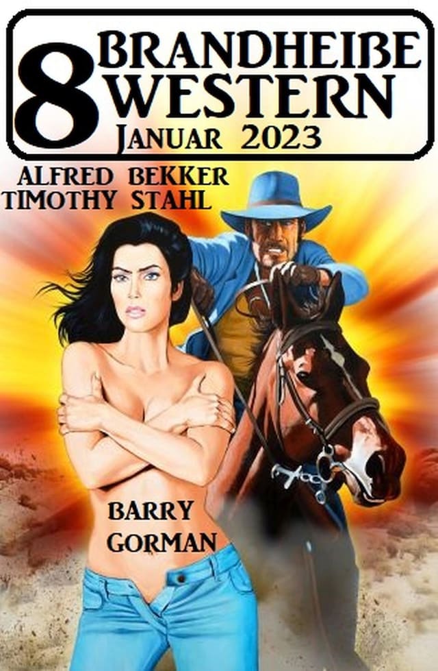 Book cover for 8 Brandheiße Western Januar 2023