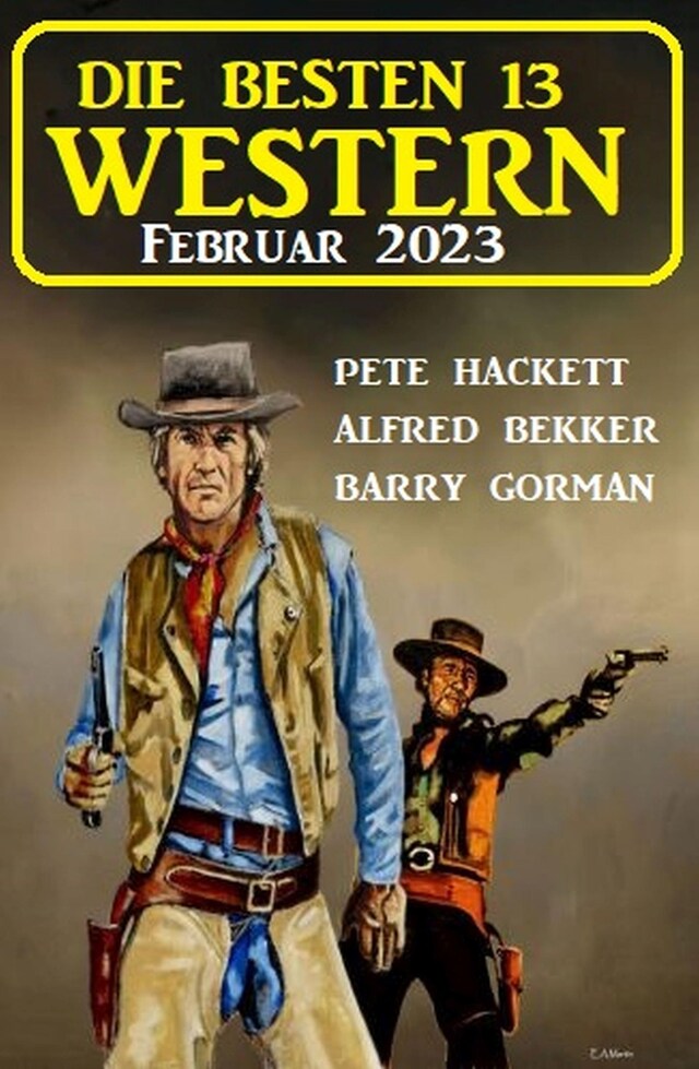 Buchcover für Die besten 13 Western Februar 2023