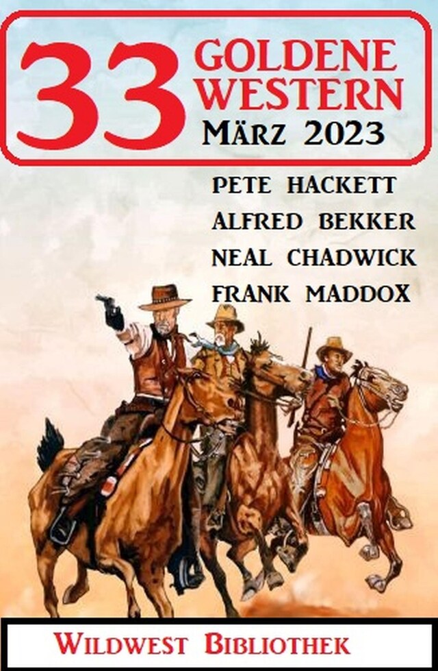 Buchcover für 33 Goldene Western März 2023