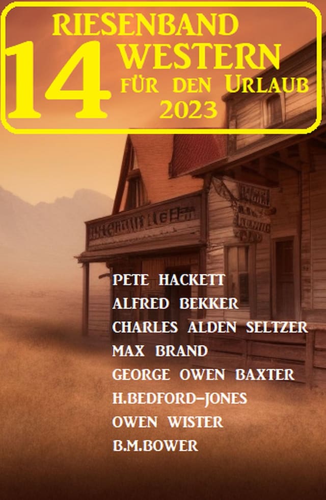 Book cover for Riesenband 14 Western für den Urlaub 2023