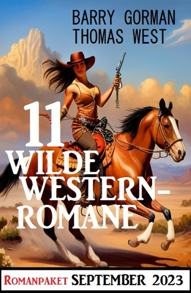 Bogomslag for 11 Wilde Westernromane September 2023