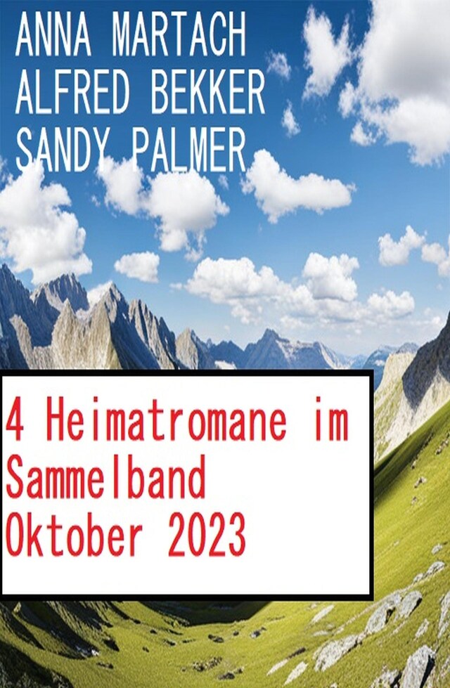 Buchcover für 4 Heimatromane im Sammelband Oktober 2023