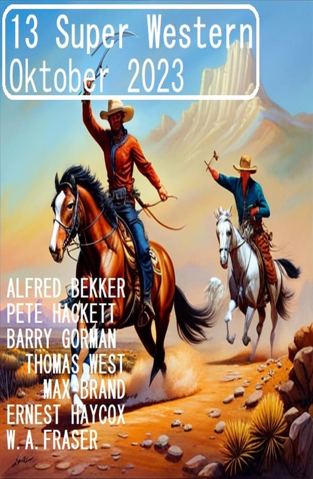 Buchcover für 13 Super Western Oktober 2023