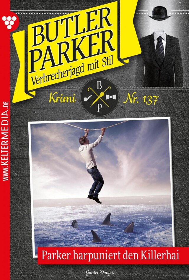 Copertina del libro per Parker harpuniert den Killerhai