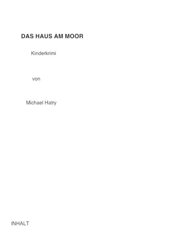 Book cover for Das Haus am Moor