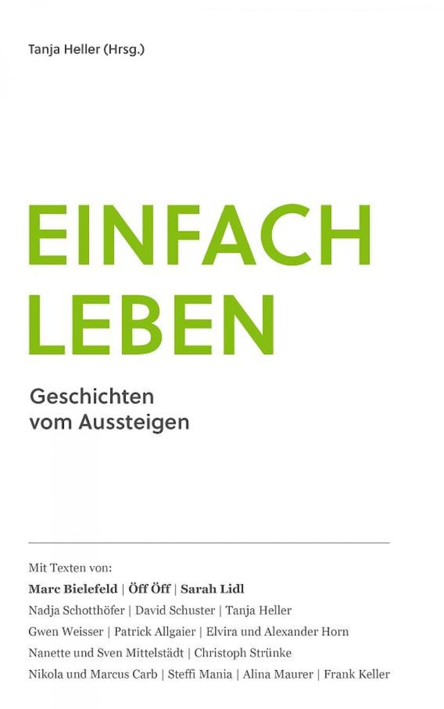 Book cover for Einfach Leben