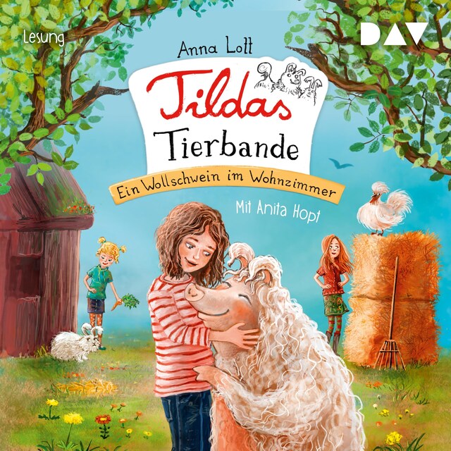 Buchcover für Tildas Tierbande – Teil 1: Ein Wollschwein im Wohnzimmer