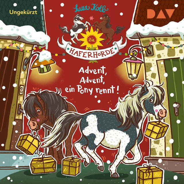 Buchcover für Die Haferhorde – Teil 16: Advent, Advent, ein Pony rennt!