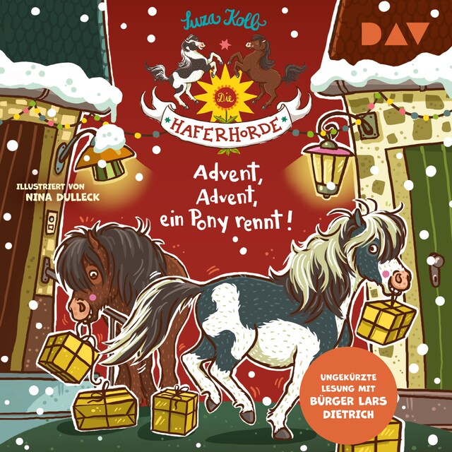 Buchcover für Die Haferhorde – Teil 16: Advent, Advent, ein Pony rennt!