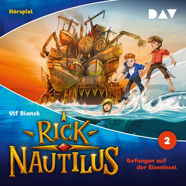 Buchcover für Rick Nautilus – Folge 2: Gefangen auf der Eiseninsel (Hörspiel)