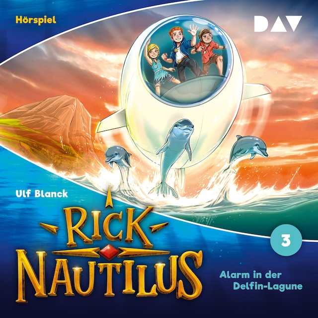 Buchcover für Rick Nautilus – Folge 3: Alarm in der Delfin-Lagune (Hörspiel)