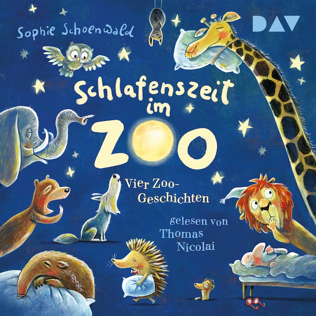 Buchcover für Schlafenszeit im Zoo. Vier Zoo-Geschichten