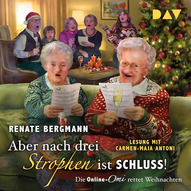 Buchcover für Aber nach drei Strophen ist Schluss! Die Online-Omi rettet Weihnachten