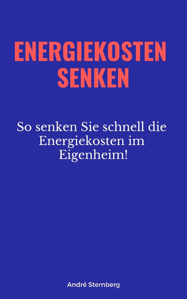 Bokomslag for Energiekosten senken