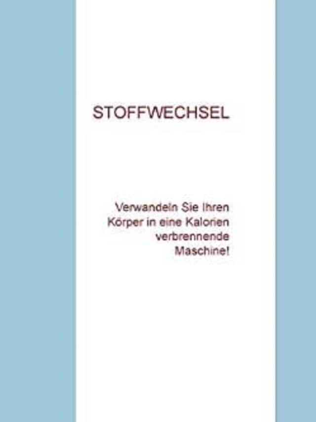 Buchcover für STOFFWECHSEL