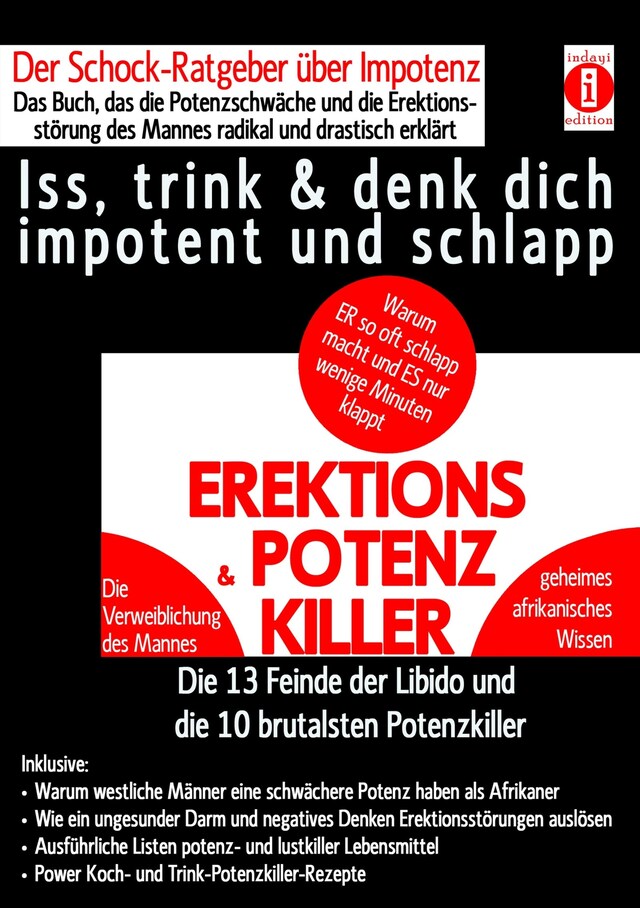 Bogomslag for EREKTIONS & POTENZ-KILLER – Iss, trink & denk dich impotent und schlapp