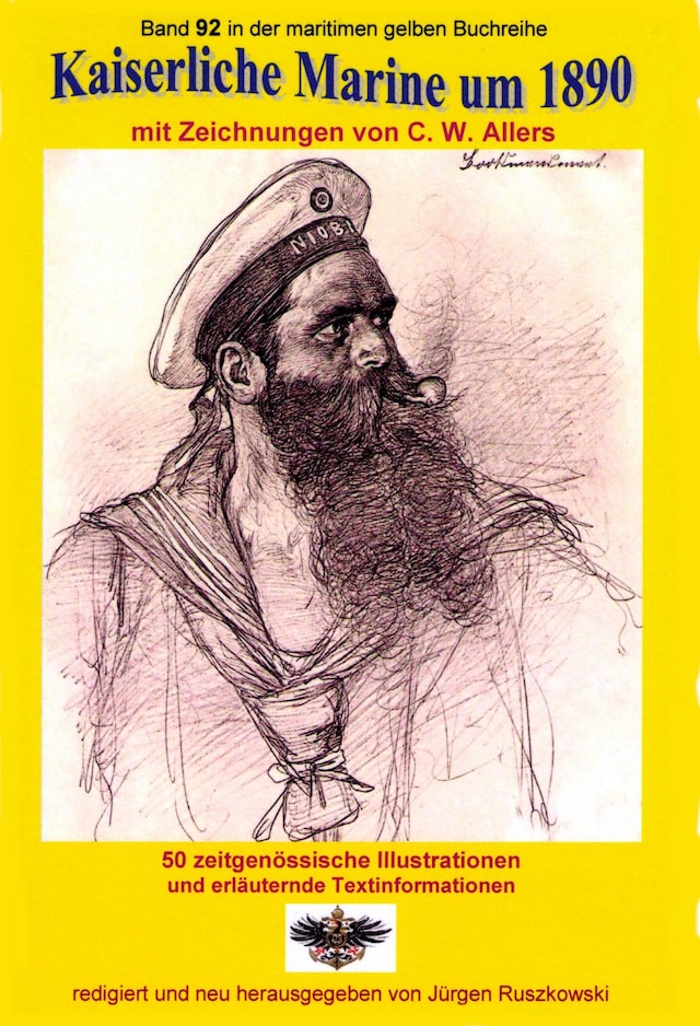 Book cover for Kaiserliche Marine um 1890 mit Zeichnungen von C. W. Allers
