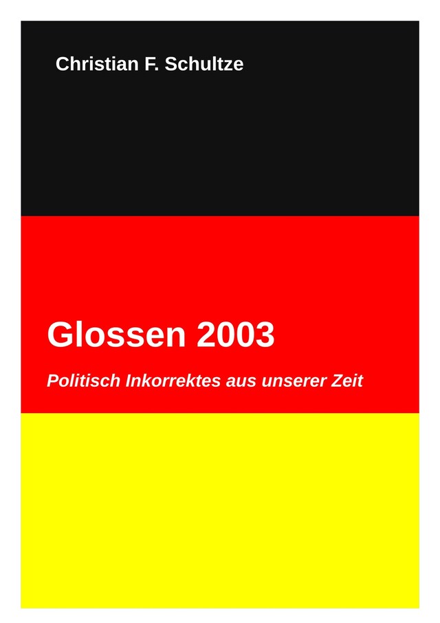 Copertina del libro per Glossen 2003