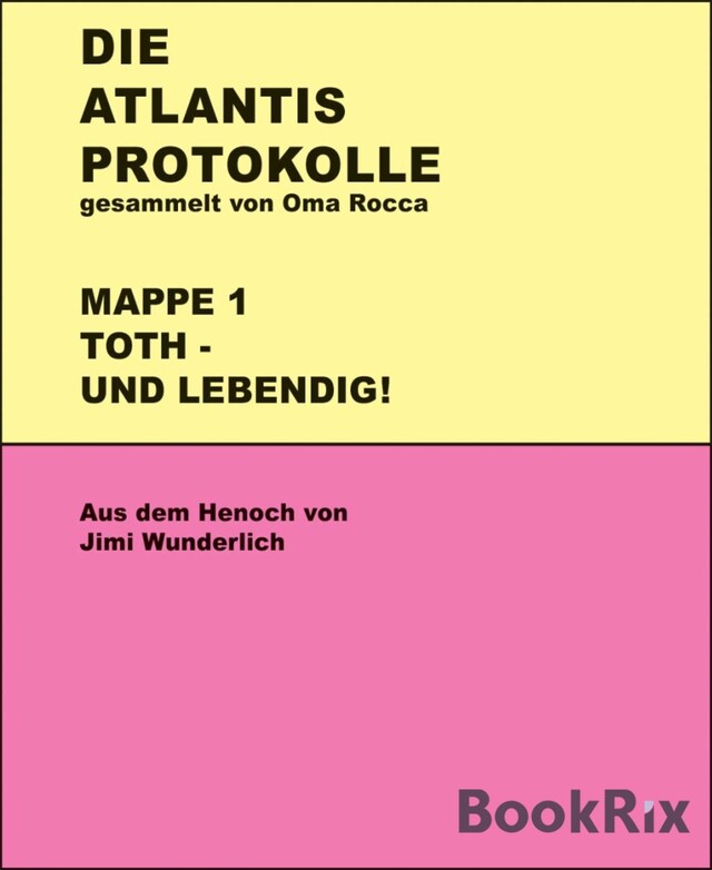 Okładka książki dla Atlantis-Protokolle