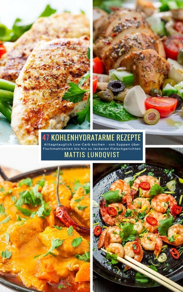 Buchcover für 47 Kohlenhydratarme Rezepte