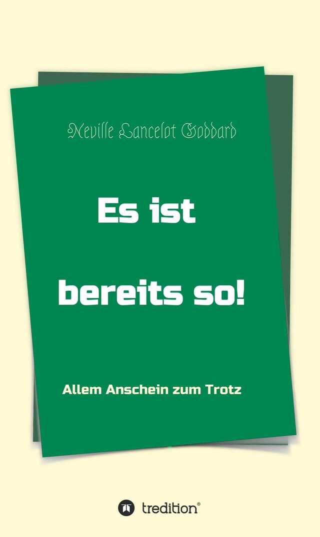 Book cover for Es ist bereits so!