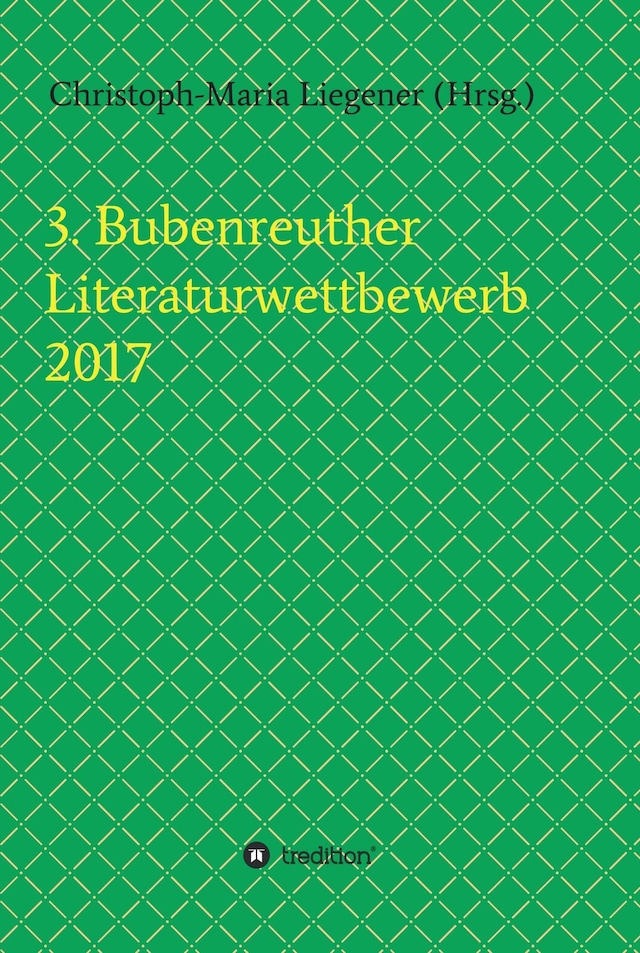Okładka książki dla 3. Bubenreuther Literaturwettbewerb 2017