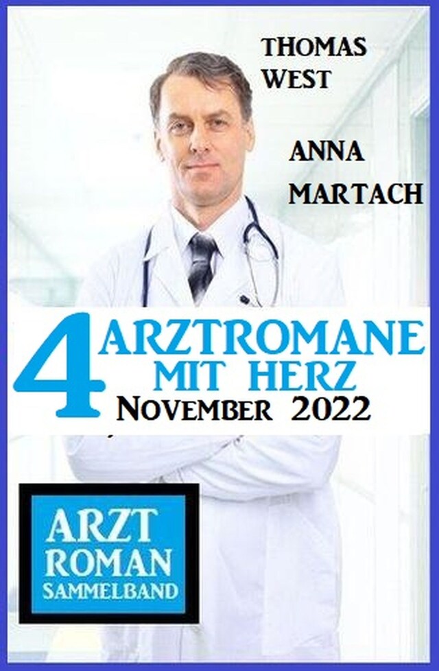 Couverture de livre pour 4 Arztromane mit Herz November 2022