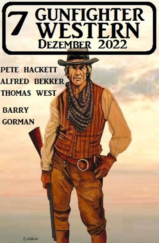 Couverture de livre pour 7 Gunfighter Western Dezember 2022