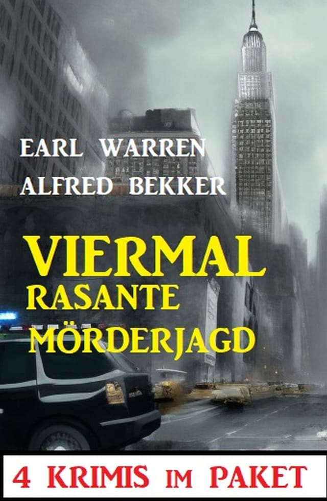 Book cover for Viermal rasante Mörderjagd: 4 Krimis im Paket