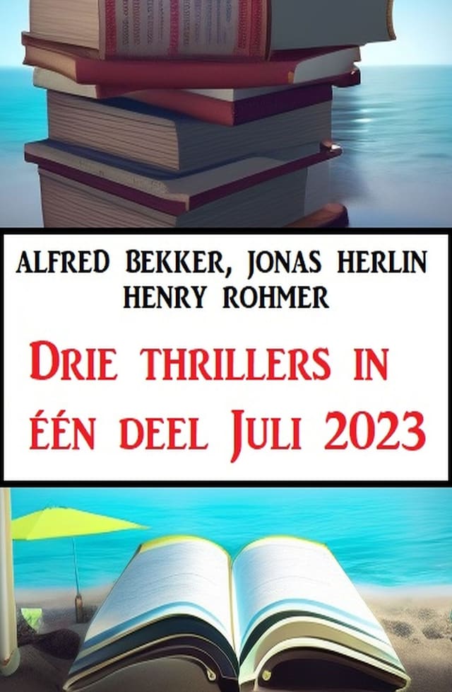 Book cover for Drie thrillers in één deel Juli 2023