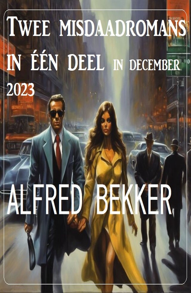 Book cover for Twee misdaadromans in één deel in december 2023