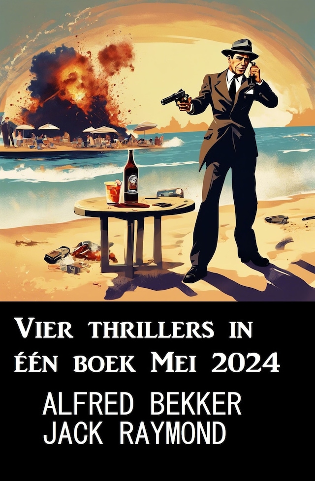 Bokomslag for Vier thrillers in één boek Mei 2024
