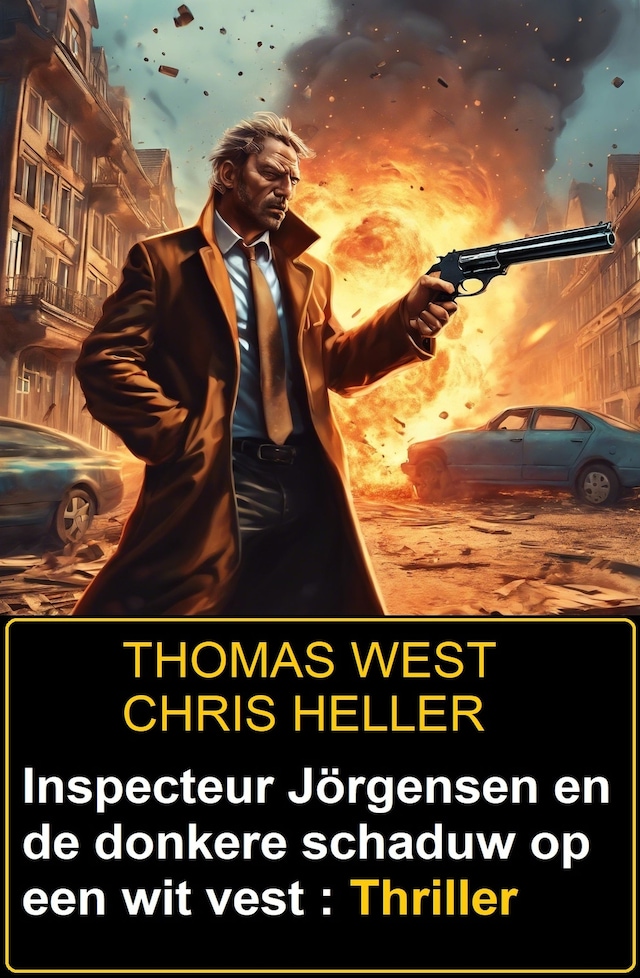 Copertina del libro per Inspecteur Jörgensen en de donkere schaduw op een wit vest : Thriller