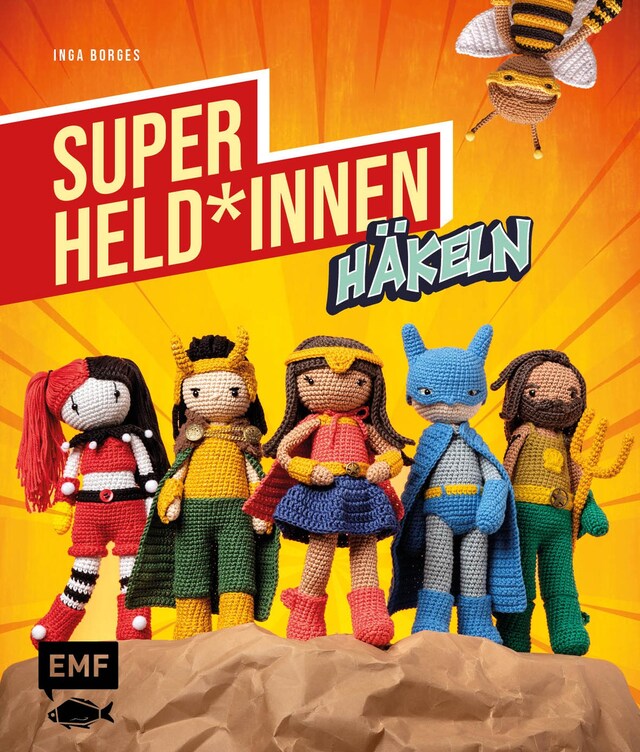 Buchcover für Superhelden und -heldinnen häkeln