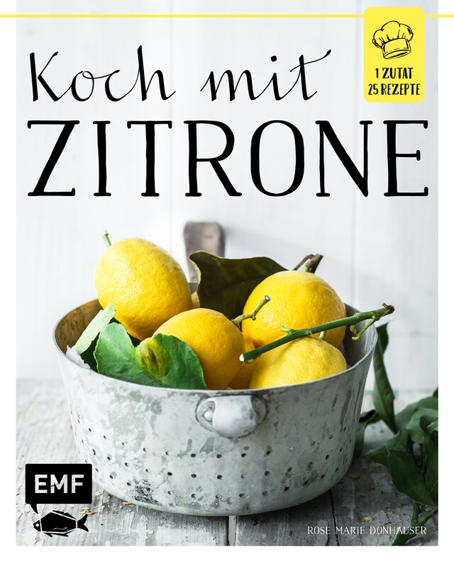 Buchcover für Koch mit – Zitrone