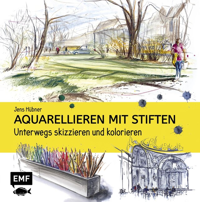 Copertina del libro per Aquarellieren mit Stiften