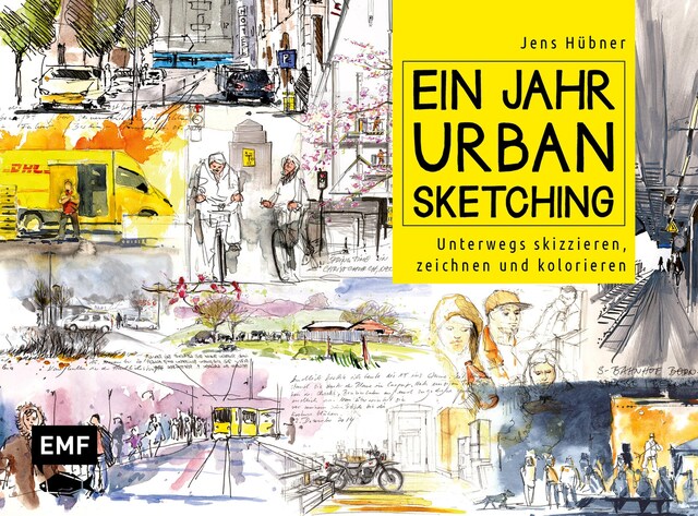 Copertina del libro per Ein Jahr Urban Sketching