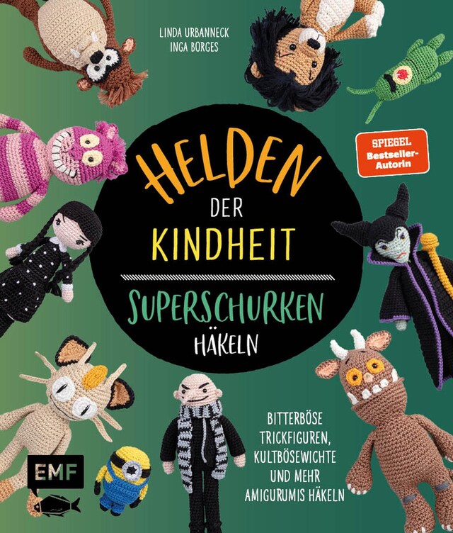 Buchcover für Helden der Kindheit – Das Häkelbuch der Superschurken