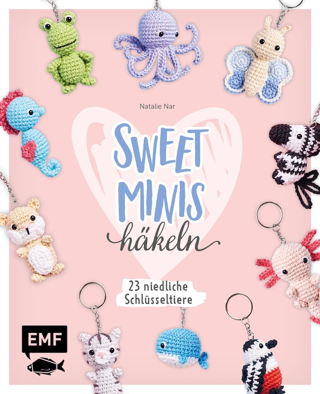 Buchcover für Sweet Minis häkeln – 24 niedliche Schlüsseltiere