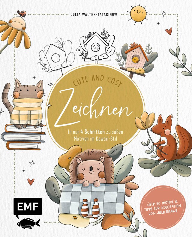 Buchcover für Zeichnen – Cute and Cosy