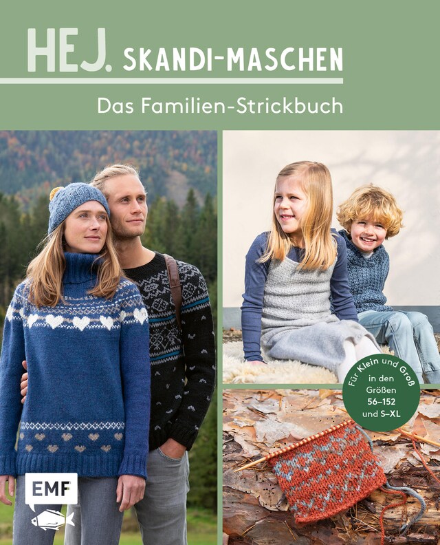 Kirjankansi teokselle Hej. Skandi-Maschen für Klein und Groß