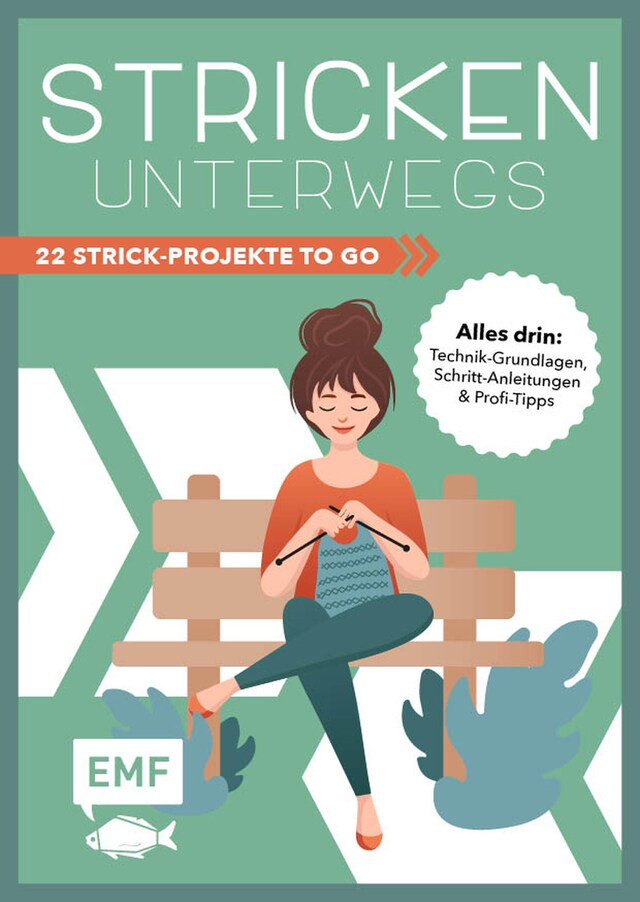 Buchcover für Stricken unterwegs