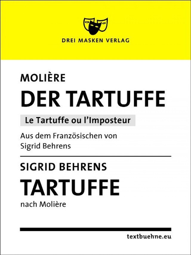Kirjankansi teokselle Der Tartuffe