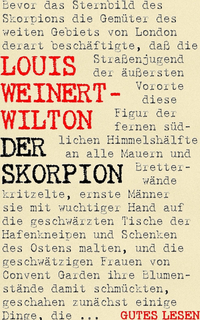 Book cover for Der Skorpion
